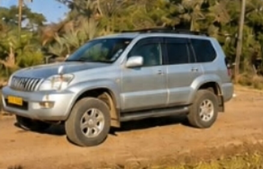 Silver Prado available for hire in Victoria Falls